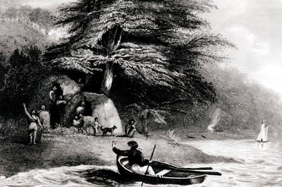 マグダレン海峡、ホープハーバーリンでのフジアンウィグワムス、S。ブル作、1838年 作： Philip Parker King