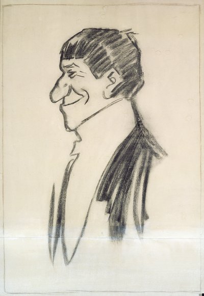 自画像（紙に木炭） 作： Philip William May