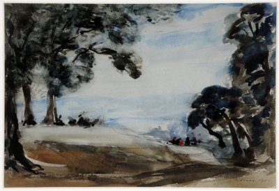 (紙に水彩）。) 作： Philip Wilson Steer