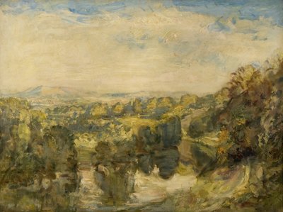 ラドロー近くのテム川、夕方-遠くのクリーヒルズ 作： Philip Wilson Steer