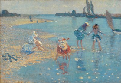 ウォルバーズウィック、子供パドル、1891 作： Philip Wilson Steer