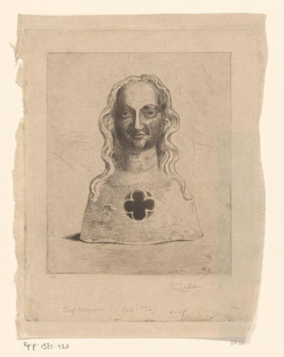 女性のバスト 主任聖遺物（原題） 作： Philip Zilcken (signed by artist)