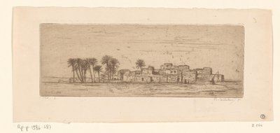 ゲジヒト オプ コム アル アフダル Vue de Com Al-Akhdar (原題) 作： Philip Zilcken (signed by artist)