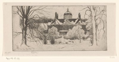 雪のハウステンボス La Maison du Bois, La Haye (原題) 作： Philip Zilcken (signed by artist)
