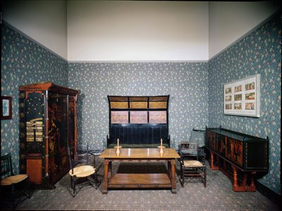 ウィリアム・モリスのインテリア、1860年頃 作： Philip and Morris William (1833 96) Webb