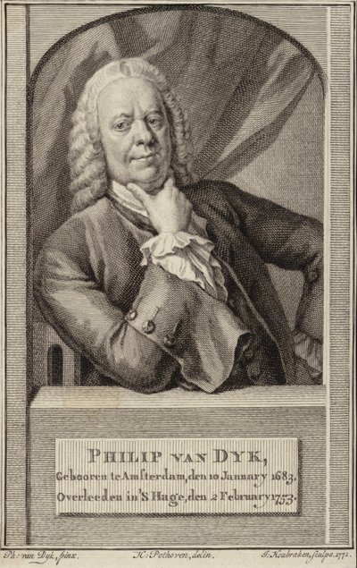 フィリップ・ファン・ダイクの肖像 作： Philip van Dyck