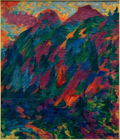 山の夜 作： Philipp Bauknecht
