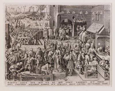 正義、c。 1560年。 作： Philipp Galle