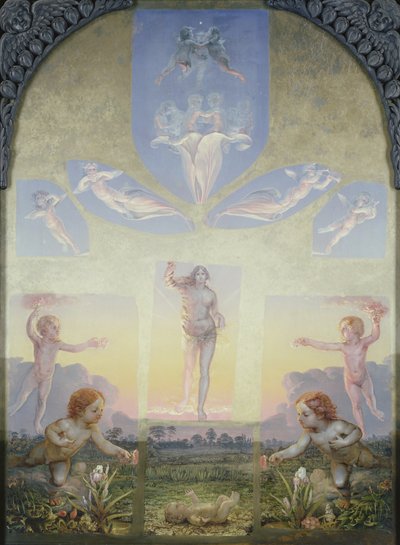 「TheMorning」の第2版の研究 作： Philipp Otto Runge