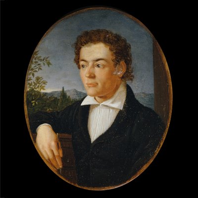 夕景の前に立つ青年の胸像 作： Philipp Otto Runge