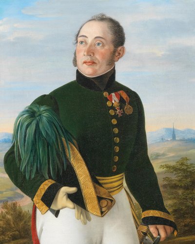 陸軍元帥中尉フリードリッヒ・フォン・スパンノゲの肖像 1782-1850, 1830. 作： Philipp Stöhr