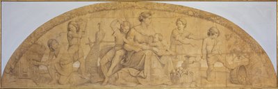 Die sieben fetten Jahre - Karton für das Fresko in der Casa Bartholdy 作： フィリップ・ベイト