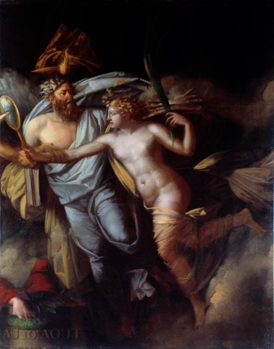 フランス革命"8月10日のフランス国民の勝利" 8月10日という日のアレゴリー 作： Philippe Auguste Hennequin