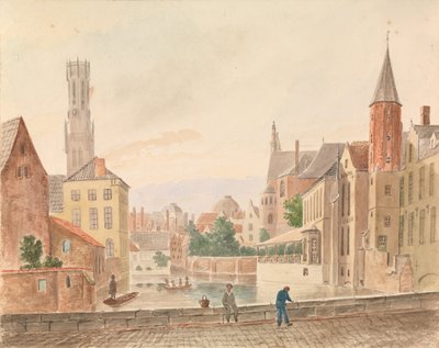 Bruges (aguarela sobre papel) 作： Philippe Auguste de Peellaert