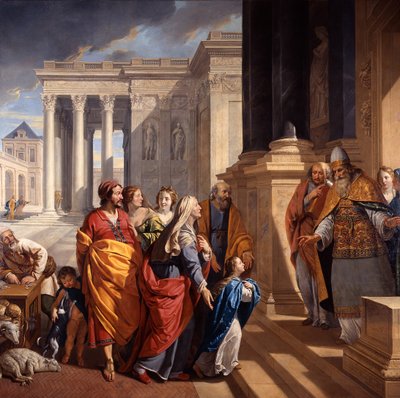 聖母マリアのプレゼンテーション、1639-1640。 作： Philippe de Champaigne
