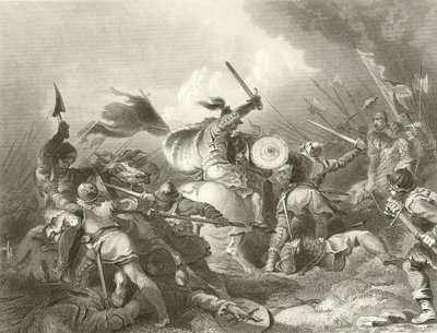 ヘイスティングスの戦い 作： Philippe Jacques de Loutherbourg