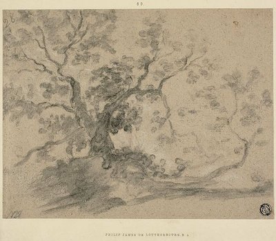 樹木 作： Philippe Jacques de Loutherbourg II