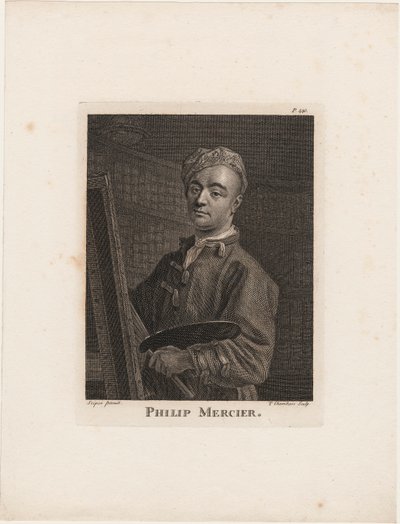 フィリップメルシエ、ホレスウォルポール作「絵画の逸話」より、トーマスシャンバール（1724-89年）、1770年頃 作： Philippe Mercier