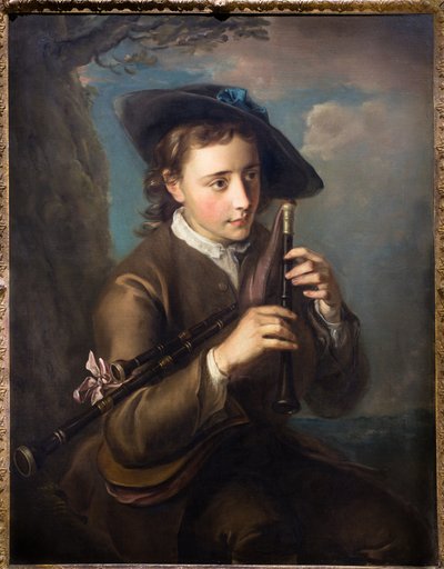 パイパー、1740年頃（油彩・キャンバス） 作： フィリップメルシエ