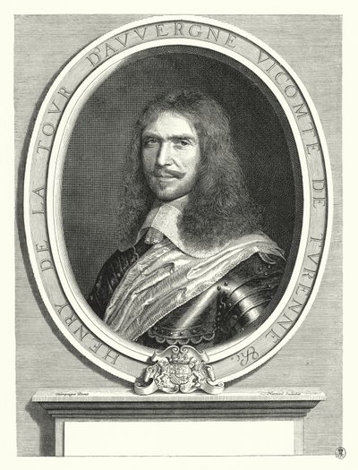 アンリ・ド・ラ・トゥール・ドーヴェルニュ、ヴィクソム・ド・テュレンヌ、フランスの将軍（彫刻 作： Philippe de (after) Champaigne