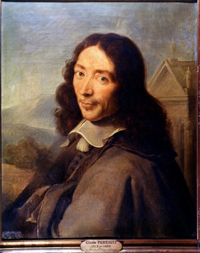 クロード・ペローの肖像」（油彩・キャンバス 作： Philippe de (after) Champaigne