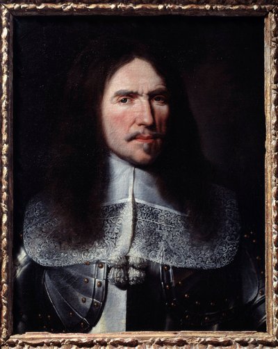 フランスのマレシャル（1611-1675）であるテュレンヌ子爵、アンリ・ド・ラ・トゥール・ドーヴェルニュの肖像。フィリップ・ド・シャンパーニュ（1602-1674）の後に描かれたもの 17世紀 日 0.6x0.48 m パリ、カルナヴァレ美術館 - トゥール子爵アンリ・ド・ラ・トゥール・ドーヴェルニュの肖像 作： Philippe de (after) Champaigne