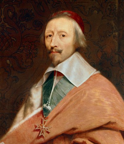 の詳細。「リシュリュー枢機卿アルマン・ジャン・デュ・プレシ」（1585-1642）：フィリップ・ドゥ・シャンパーニュ（1602-1674）の工房による肖像画 作： Philippe de (studio of) Champaigne