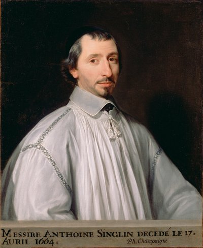 アントワーヌ・シングリン、1646年頃（キャンバスに油彩） 作： Philippe de Champaigne