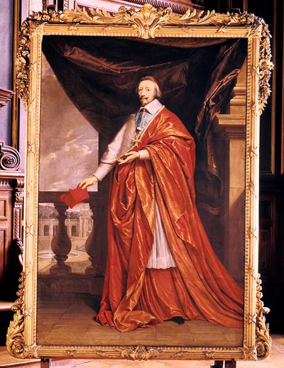 リシュリュー枢機卿、フランスの高位聖職者および政治家、1640 年 作： Philippe de Champaigne