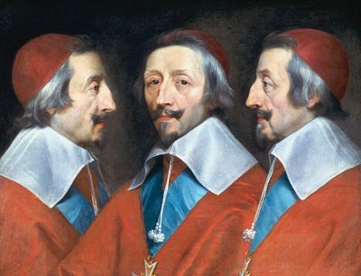 リシュリュー枢機卿、フランスの高位聖職者および政治家、c1642。 作： Philippe de Champaigne