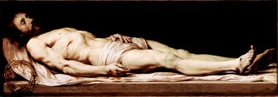 死せるキリストの絵 フィリップ・ド・シャンパーニュ（1602-1674） 17世紀 日68x197 cm パリ、ルーヴル美術館 作： Philippe de Champaigne