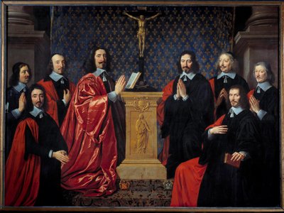 パリ市のプレボー・デ・マルシャンとシュヴァン 作： Philippe de Champaigne