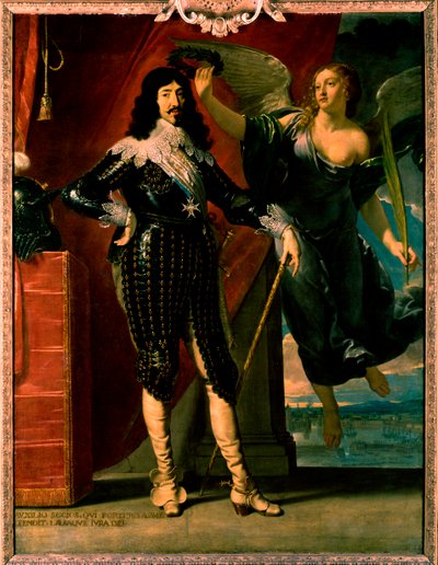 ルイ13世-ヴィクトリーによる戴冠式の肖像画 作： Philippe de Champaigne