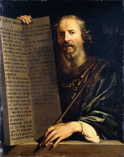 十戒を持つモーセ 作： Philippe de Champaigne