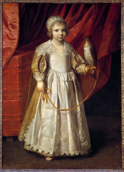 アンヌ・マリー・ド・シュブルーズ（1624-1652）の肖像 シュブルーズ公爵である大鷹匠クロード・ド・ロレーヌの娘 フィリップ・ドゥ・シャンパーニュ（1602-1674）による絵画 作： Philippe de Champaigne