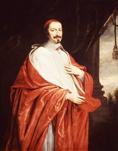 マザランの肖像 - シャンペーニュ作、ヴェルサイユ宮殿 作： Philippe de Champaigne