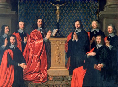 1648年、パリ市のプレボデマルシャンとエシュヴィン 作： Philippe de Champaigne