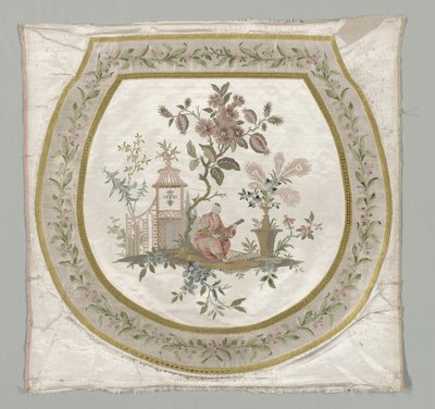 椅子の座席の室内装飾品c。 1743-1774。 作： Philippe de Lasalle