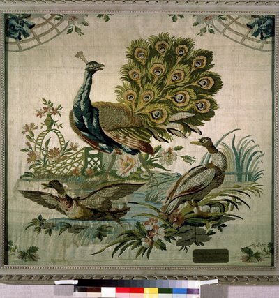 「孔雀」 (孔雀) タペストリー フィリップ・ド・ラサール (1723-1805) 作 1770年 エルミタージュ美術館、サンクトペテルブルク 作： Philippe de Lassalle