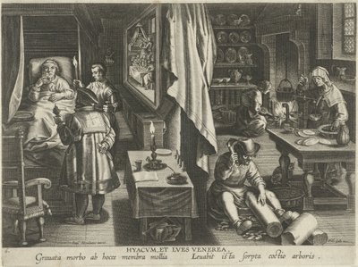 梅毒に対する薬 作： Philips Galle (attributed to workshop of)