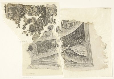 Cebes シーンのプリントの右下隅 Tabula Cebetis Carta Vitae (原題) 作： Philips Galle