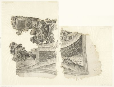 Cebes シーンのプリントの右下隅 Tabula Cebetis Carta Vitae (原題) 作： Philips Galle