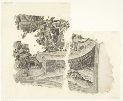 Cebes シーンのプリントの右下隅 Tabula Cebetis Carta Vitae (原題) 作： Philips Galle