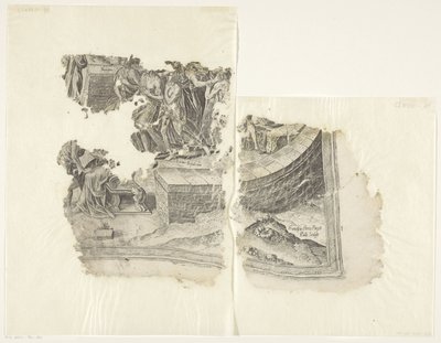 Cebes シーンのプリントの右下隅 Tabula Cebetis Carta Vitae (原題) 作： Philips Galle