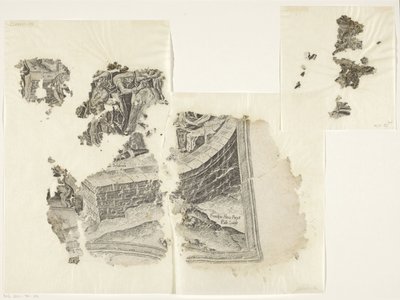 Cebes シーンのプリントの右下隅 Tabula Cebetis Carta Vitae (原題) 作： Philips Galle