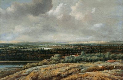 都市を背景にしたパノラマ風景 作： フィリップス・コニンク