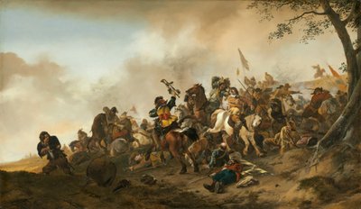 戦闘シーン、1645-6年 作： Philips Wouwerman