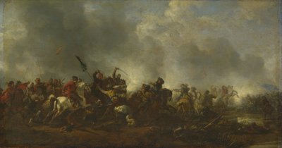 歩兵を攻撃する騎兵、1656-1668 作： Philips Wouwerman