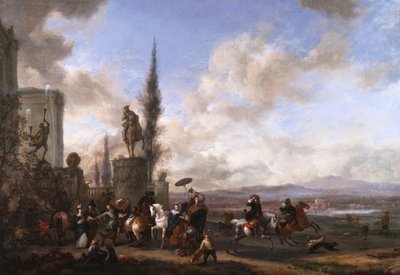 狩りへの出発 作： Philips Wouwerman
