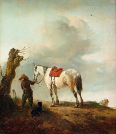 白い馬、カビ 作： Philips Wouwerman